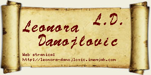 Leonora Danojlović vizit kartica